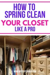 How to spring clean your closet