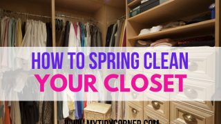 Spring cleaning closet