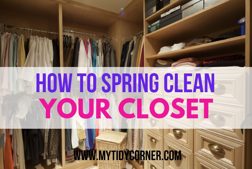 Spring cleaning closet