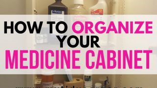 How to organize your medicine cabinet