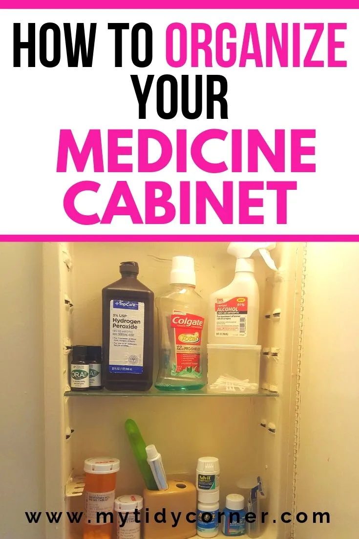 Medicine cabinet organization ideas