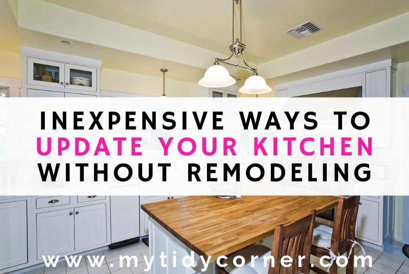 A kitchen with text inexpensive ways to update your kitchen without remodeling