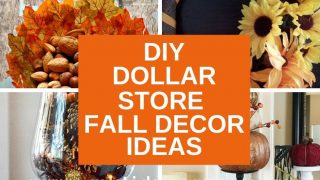 DIY Dollar Store fall decor ideas
