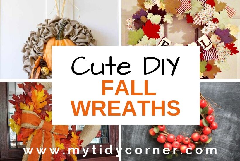 Cute DIY Fall wreaths for front door