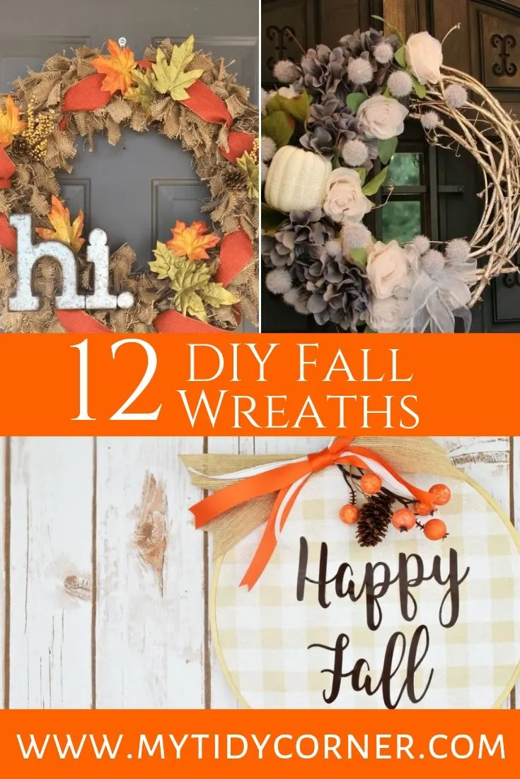 Fall door wreaths DIY