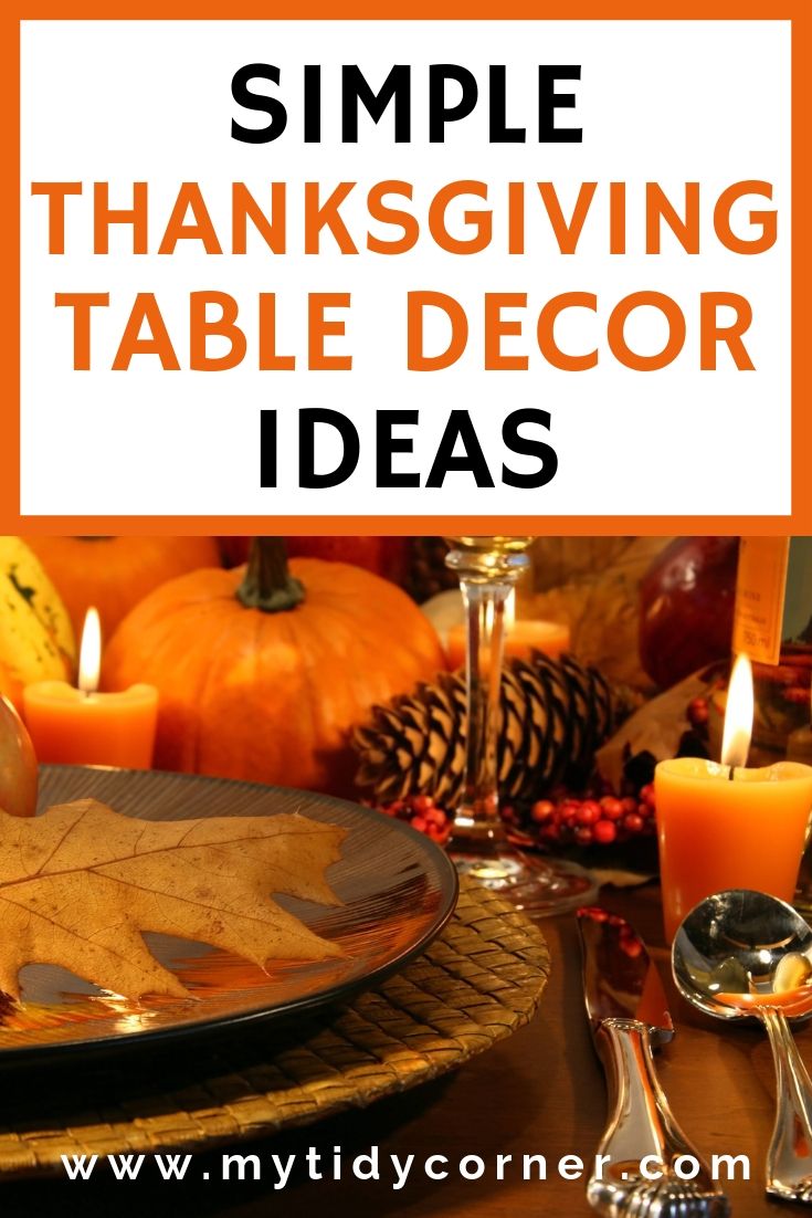 Inexpensive Thanksgiving table decorations