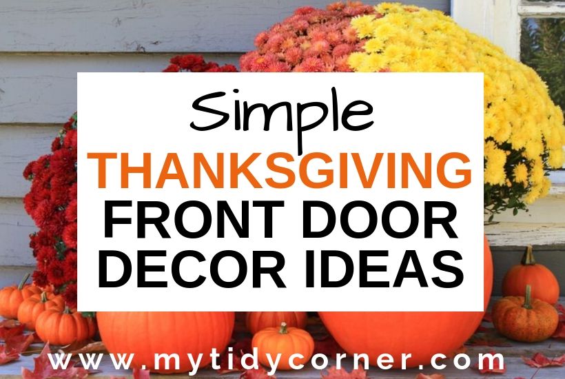 Thanksgiving front door decoration ideas