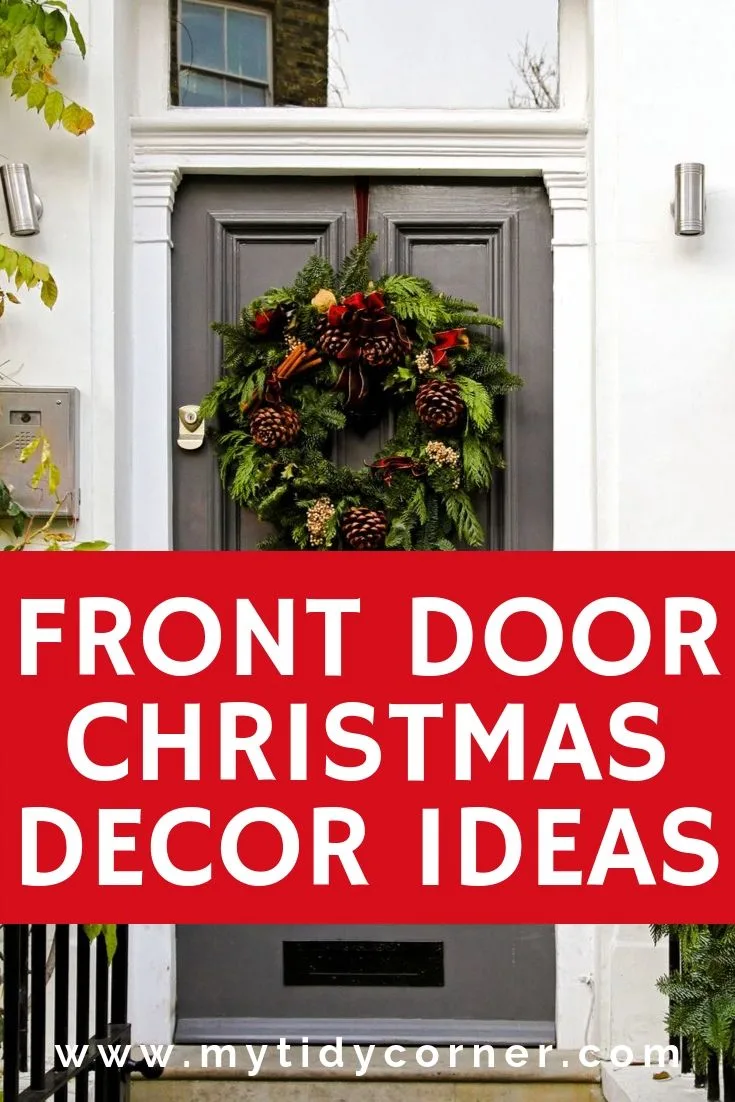 Front door Christmas decor ideas