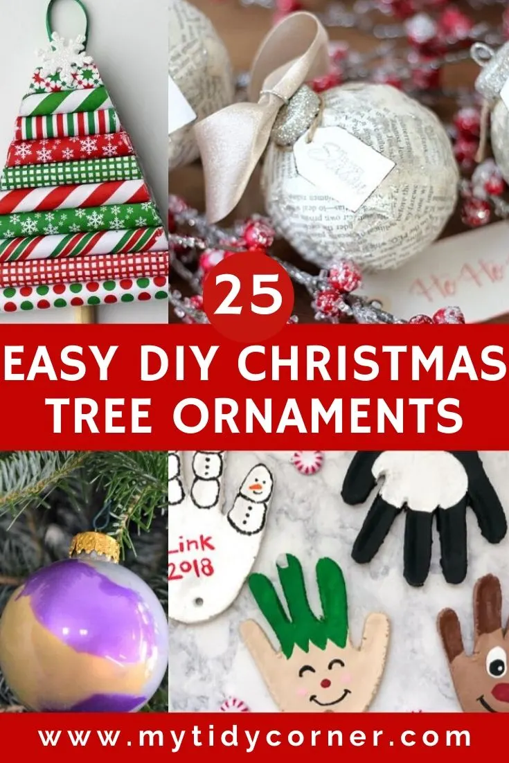 Easy DIY Christmas tree ornaments