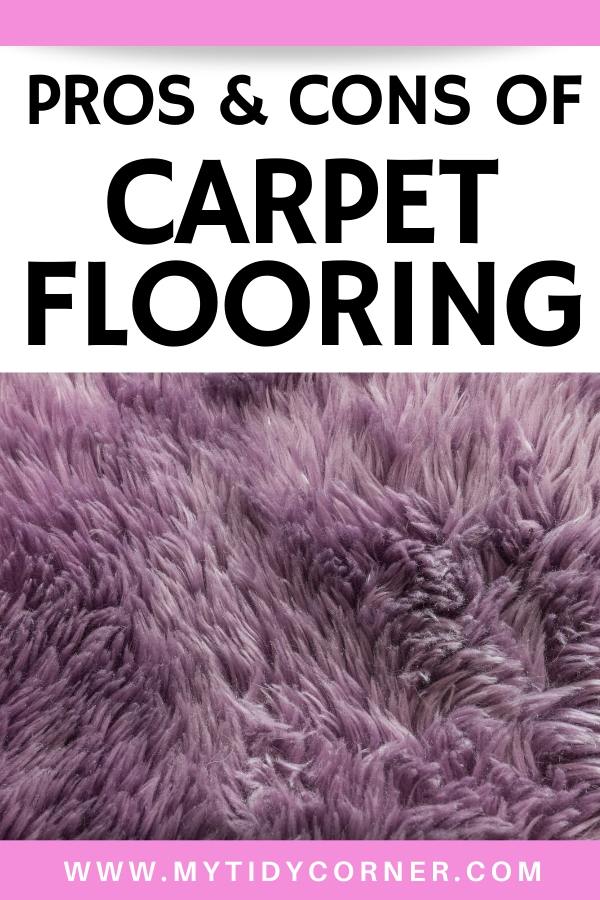 Pros and cons of carpet flooring