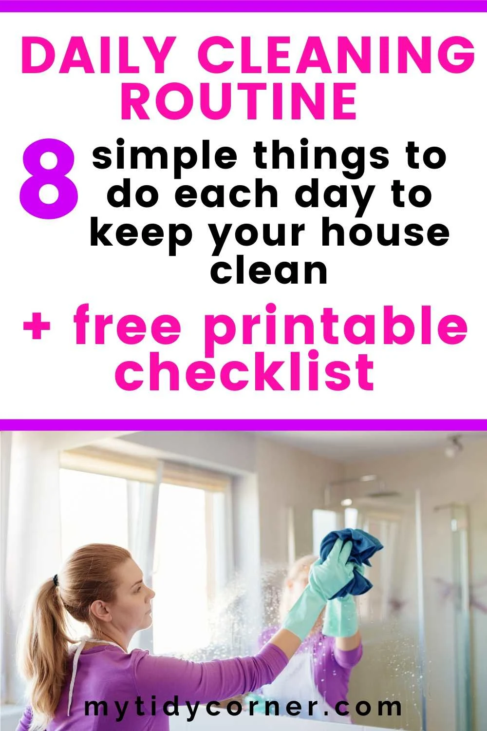 Things to do each day to keep your house clean (Daily cleaning routine)