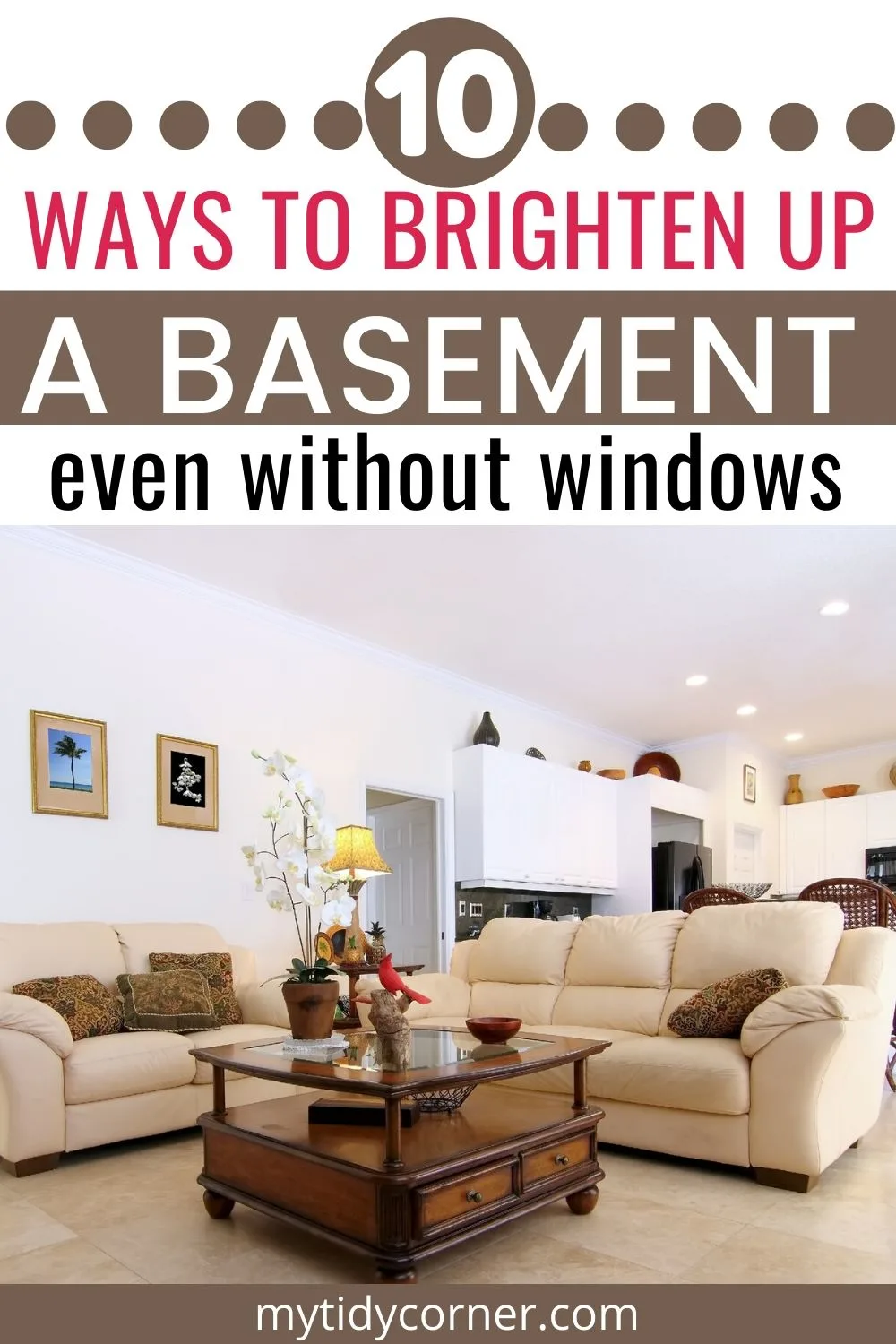 Ways to brighten up a basement