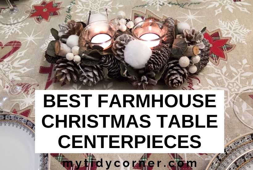 Best farmhouse Christmas table centerpieces