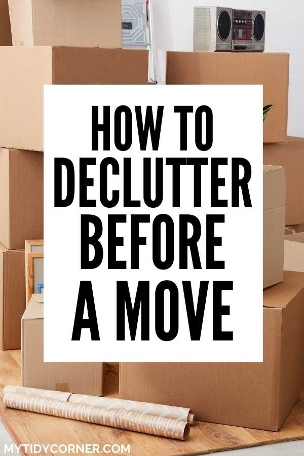 How to declutter before moving house