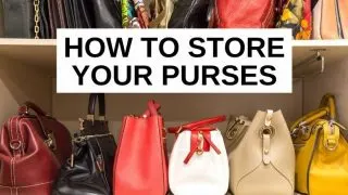 How to store purses - storage ideas