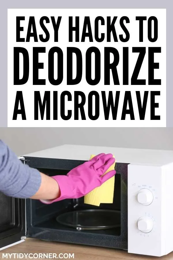 Deodorizing a microwave