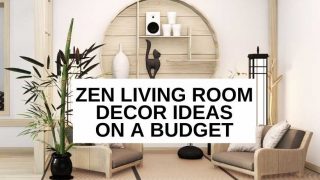 Zen living room on a budget