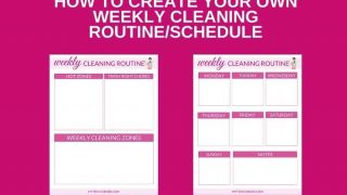 Weekly cleaning routine printable