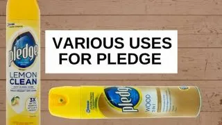 Two cans of pledge with text that says, 