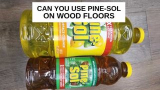 Pine-Sol floor cleaners with text that says, 