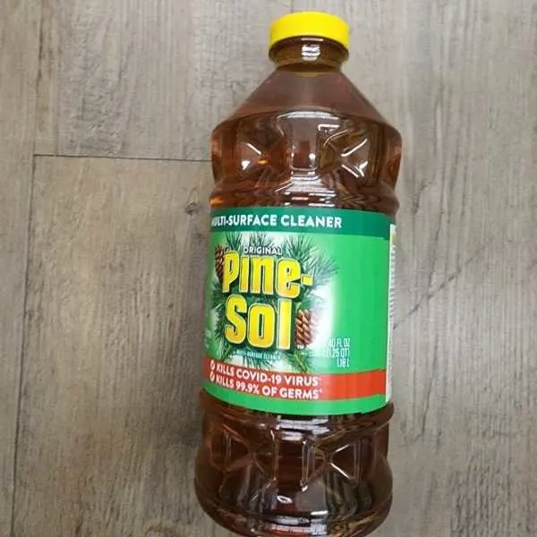 A bottle of Pine-Sol