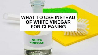 Vinegar and yellow sponge with text that says, 