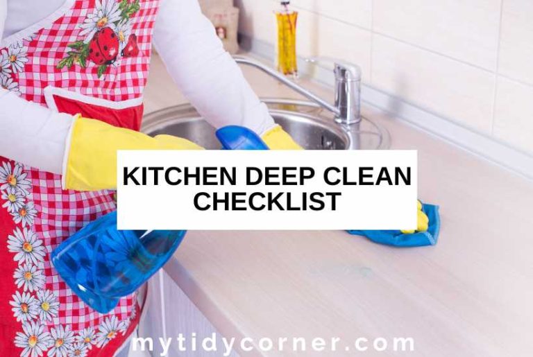 Kitchen Deep Clean Checklist + Printable PDF