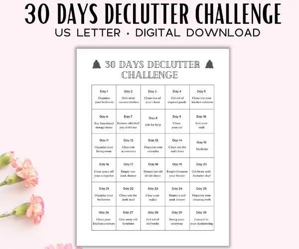 30 Day declutter challenge