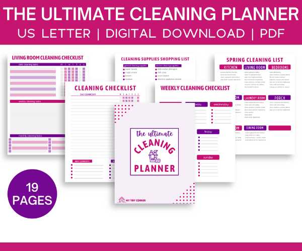 Ultimate house cleaning planner