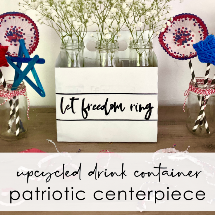 Image for Upcycled Patriotic DIY Farmhouse Centerpiece {Easy & Cheap!}