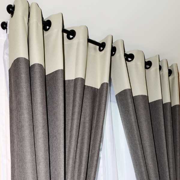 Grommet curtains.