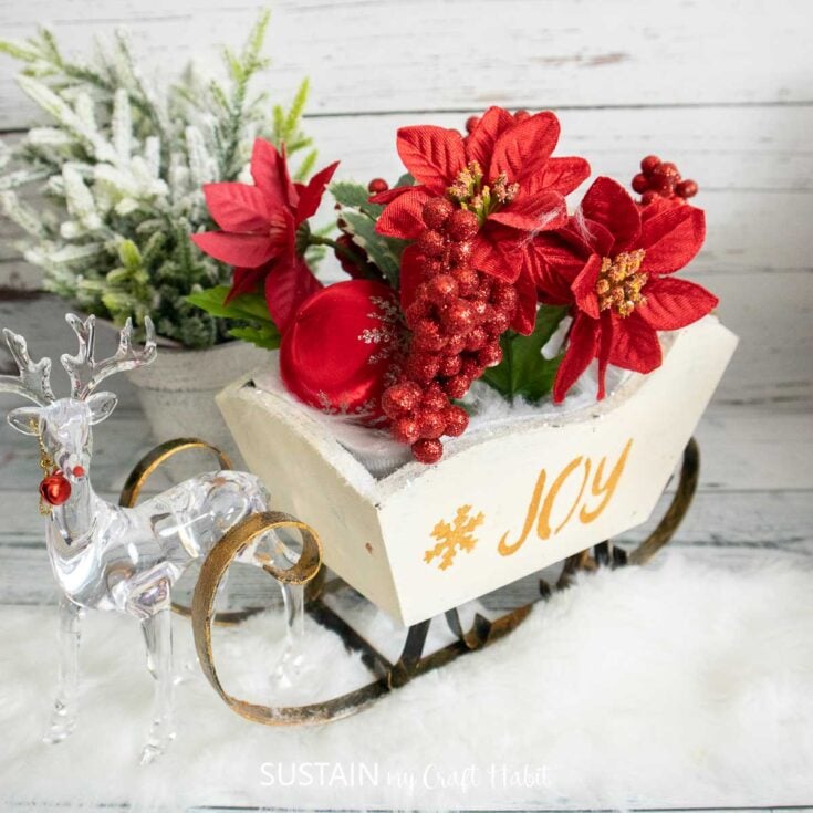 Image for Budget-Friendly Upcycled Christmas Centerpiece Craft
