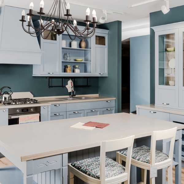 Modern Scandinavian style kitchen.