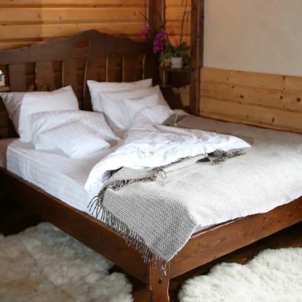 Scandinavian style bed.