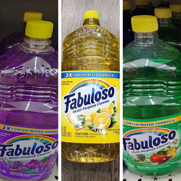 Different types of Fabuloso.