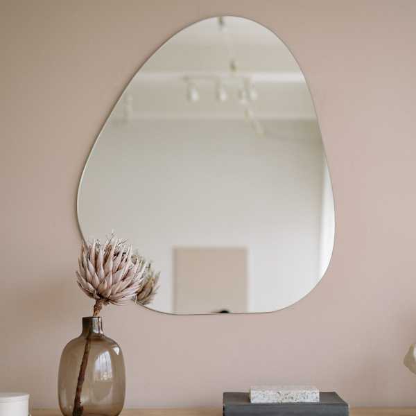 Organic shaped mirror.