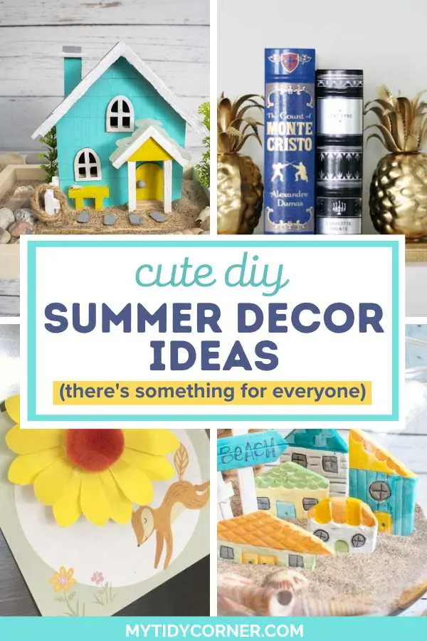 Discover DIY summer decor ideas to bring seasonal vibes indoors! Make your home summer-ready with these DIY decor ideas! Add a touch of sunshine to your space with creative and simple projects. You will love these diy summer decorations for the home. Diy summer decor ideas.