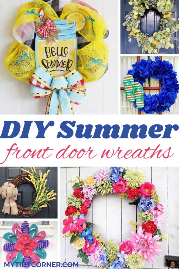 Summer wreaths for front door diy ideas.