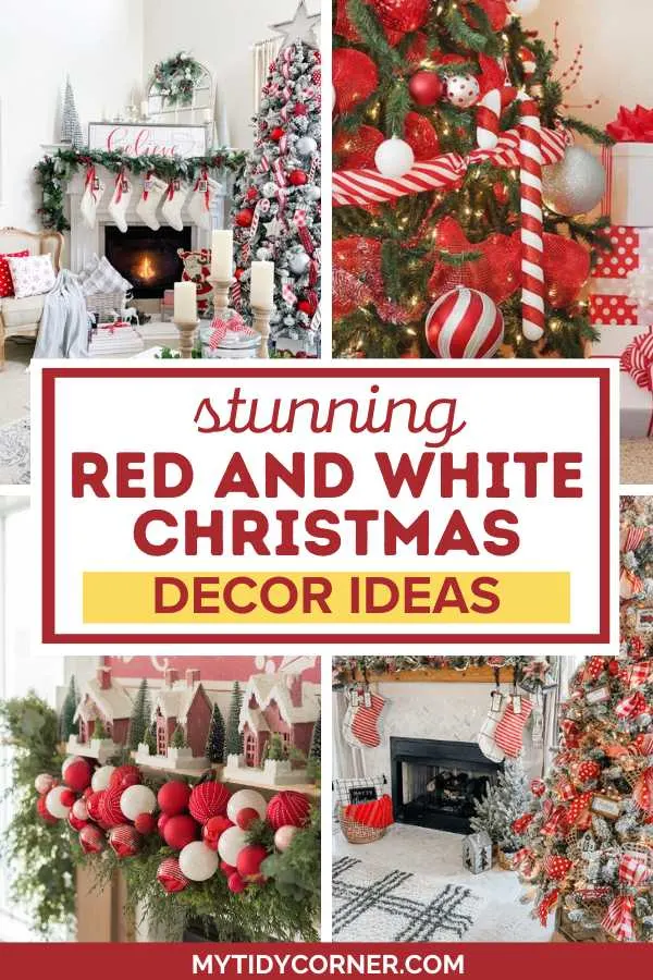 Red and white Christmas decor ideas.