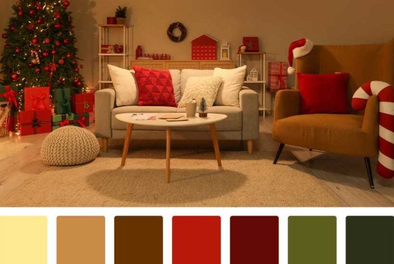 Featured image for Christmas decor color schemes post.