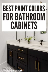 21 Best Paint Colors for Bathroom Cabinets - Fresh and Trendy