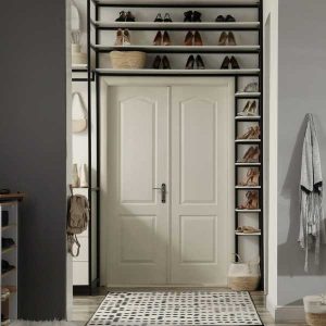 A closer look at Textured Storage Solutions Over Door For Apartments