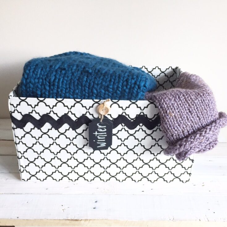 Image for Easy Fabric Covered DIY Storage Box (from Cardboard)
