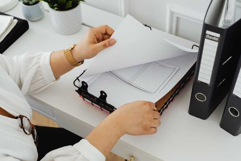 Home office paperwork storage ideas featured image.