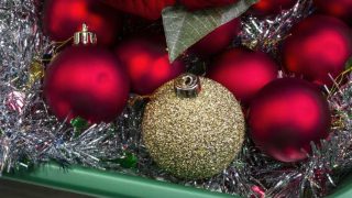 Christmas ornaments in a storage bin - Featured image for 