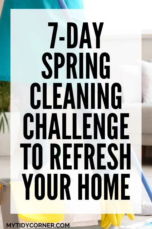7 Day spring cleaning challenge pin