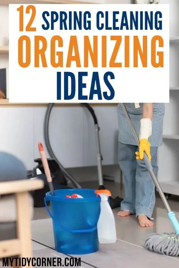Spring cleaning organizing ideas pin