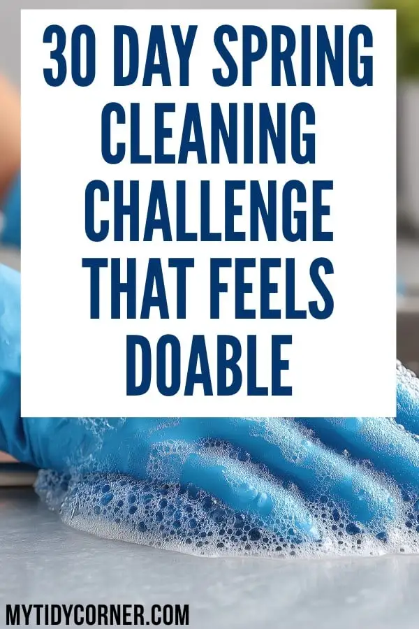 30 day spring cleaning challenge pin