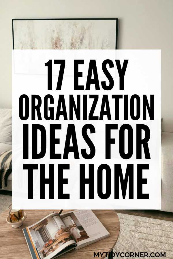 Organization ideas for the home pin.