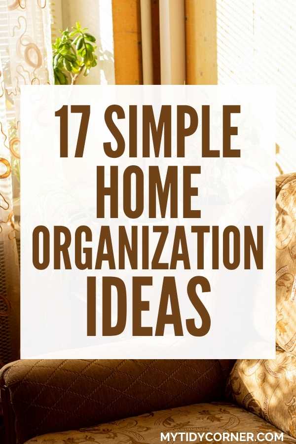 Organization ideas for the home pin.